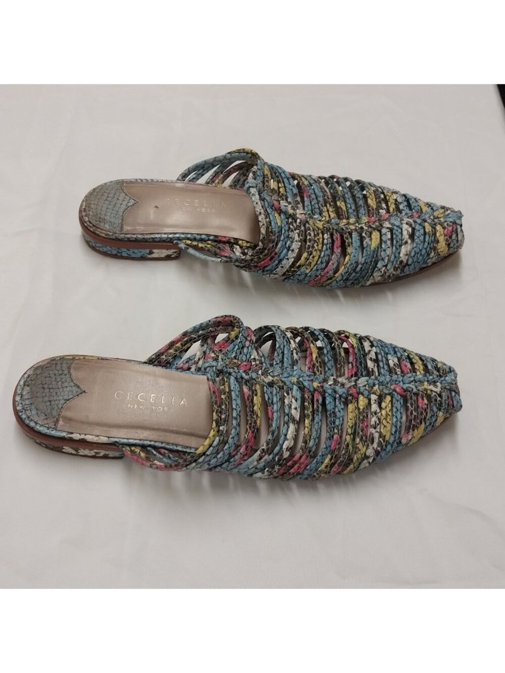 Cecelia New York Multicolor Braided Flats Size 7.5